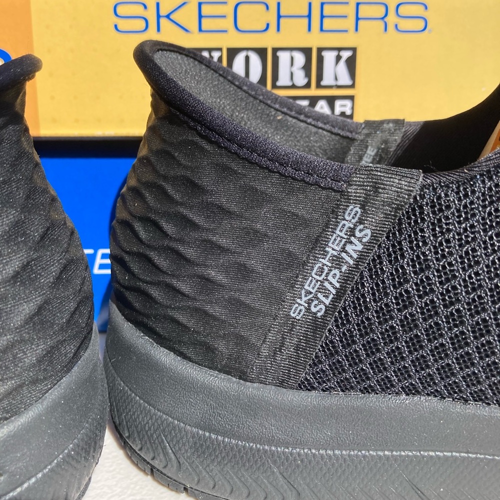 Skechers Slip-ins Work: Summits SR Enslee Hands Free Slip on Black Sneakers 10 W - Picture 14 of 17